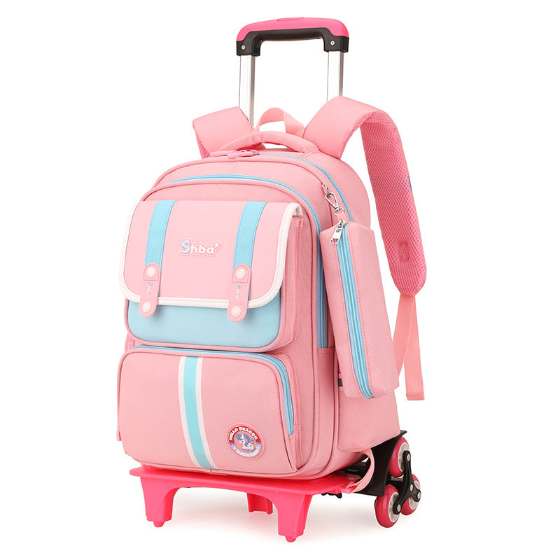 Children's Primary Grade Lightweight Burden Alleviation Spine Elementary School Students' Schoolbags