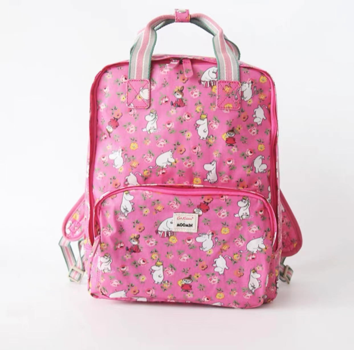 Women's British Style Retro Printed Waterproof Large Backpacks