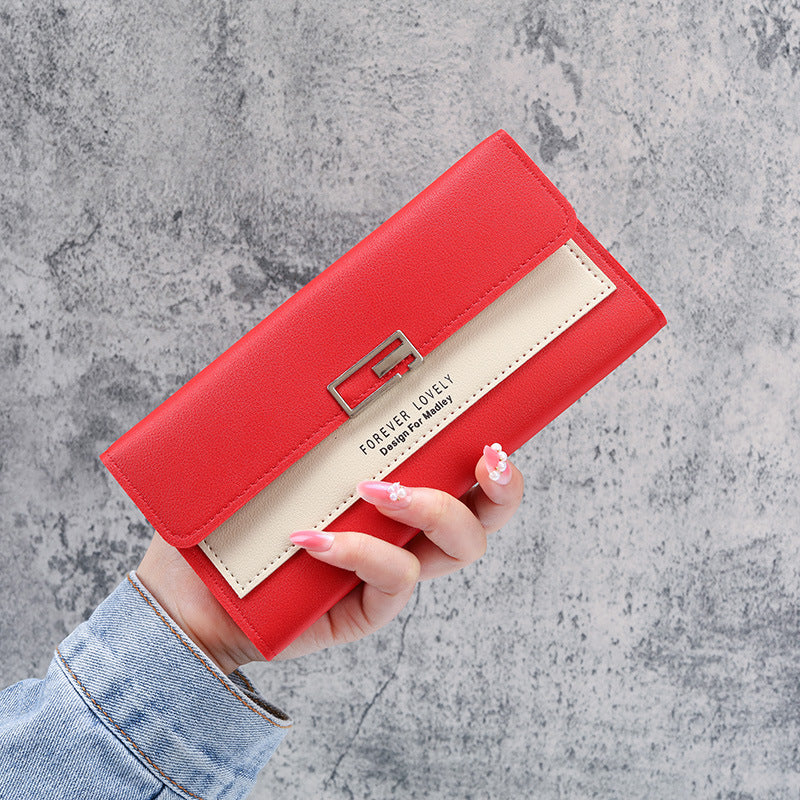 Women's Trendy Long Clutch Multifunction Leather Bags