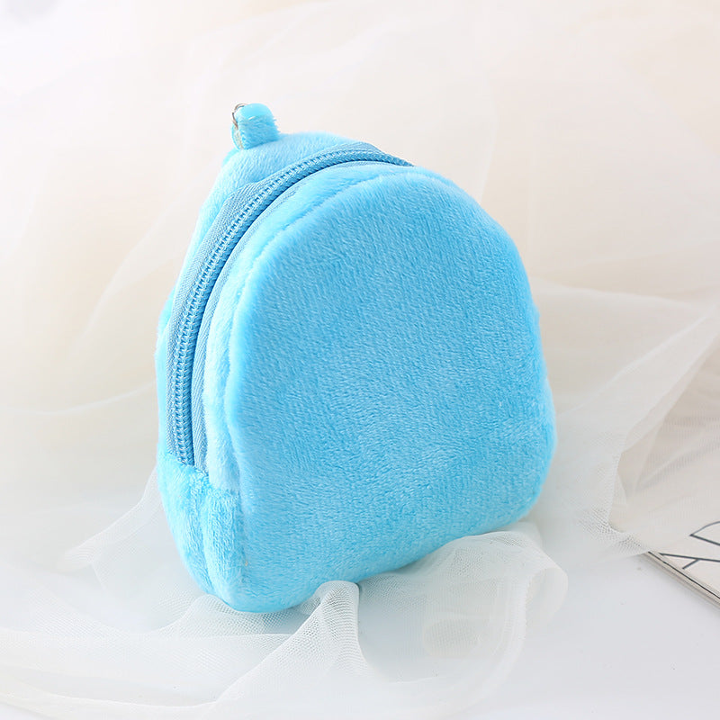 Candy Color Plush Small Solid Simple Coin Purses