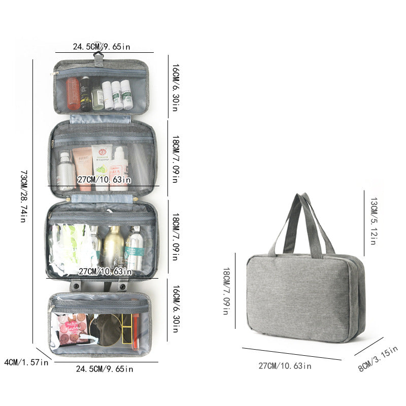 Fold Dry Wet Separation Hanging Storage Cosmetic Bags