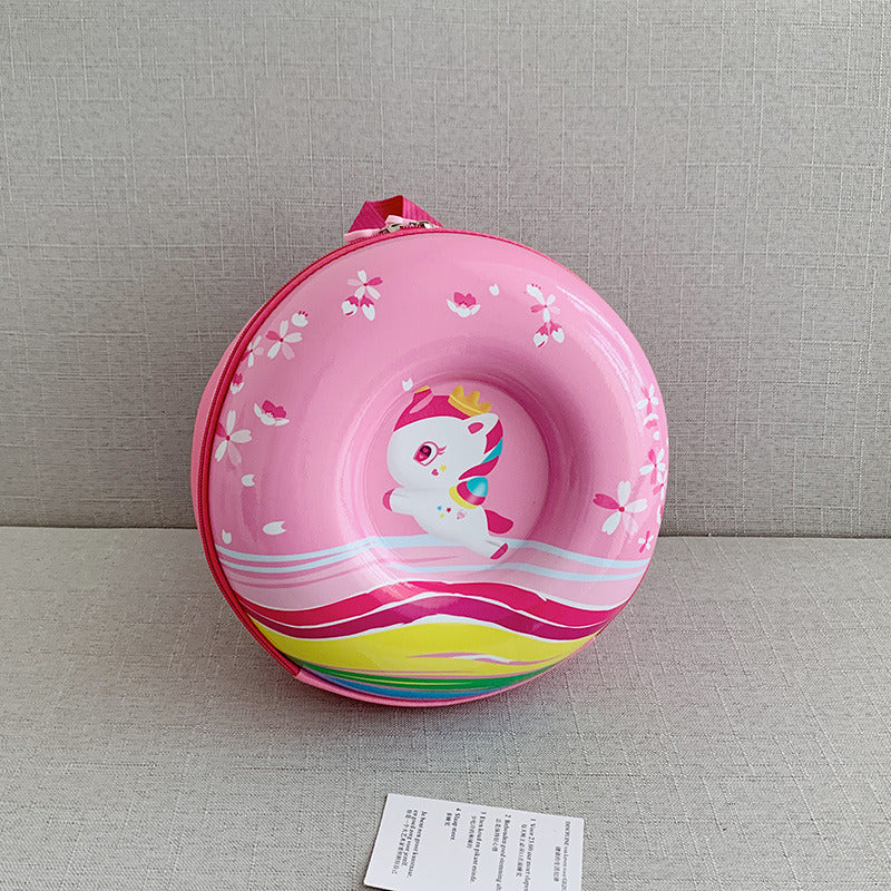 Children's Cartoon Trendy Cute Donut Eggshell Fun Elementary School Students' Schoolbags