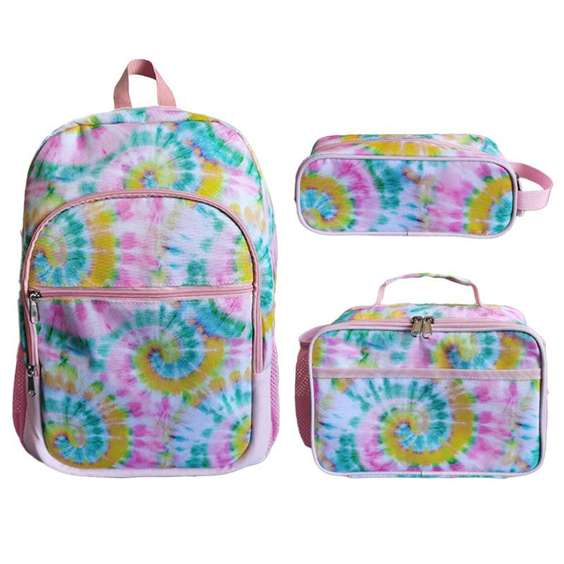 Children's Autumn Three-piece Unicorn Lunch Pencil Suit Elementary School Students' Schoolbags