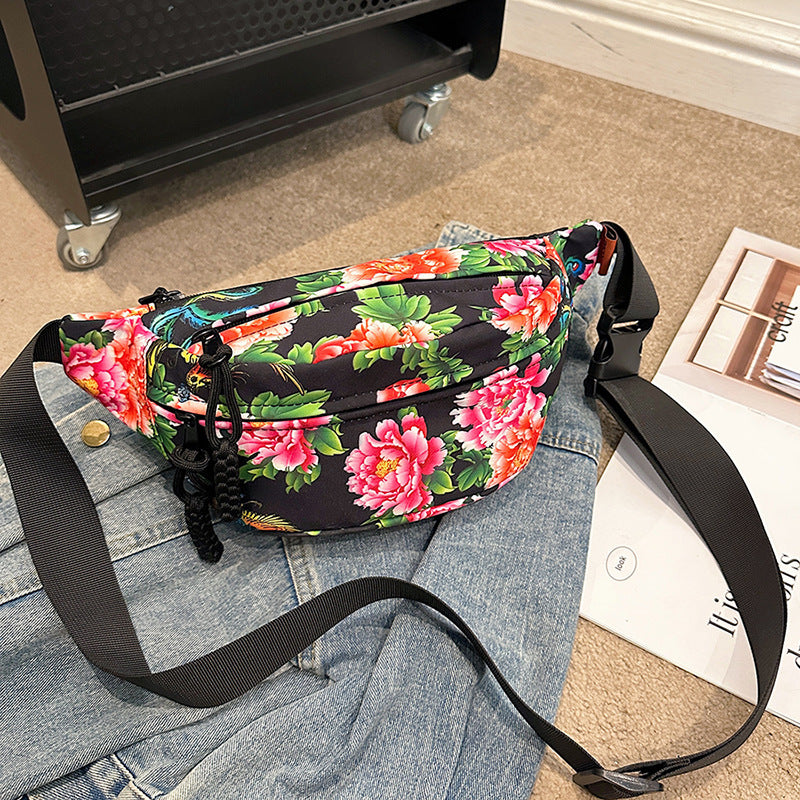 National Fashion Northeast Big Flower Western Waist Packs