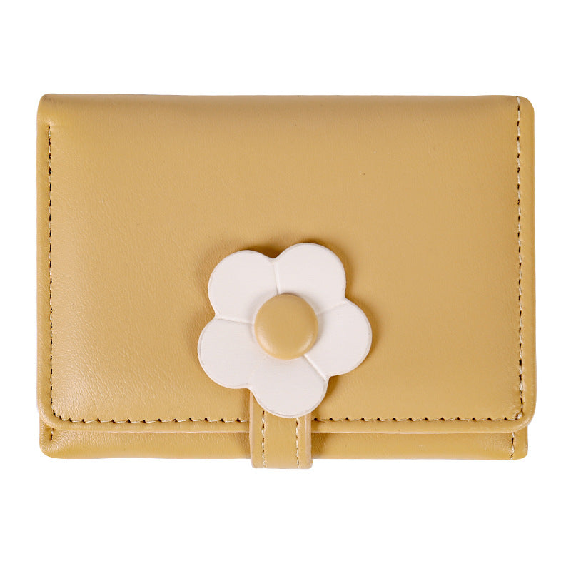 Women's Gift Short Cute Little Flower Fresh Ladies Wallets