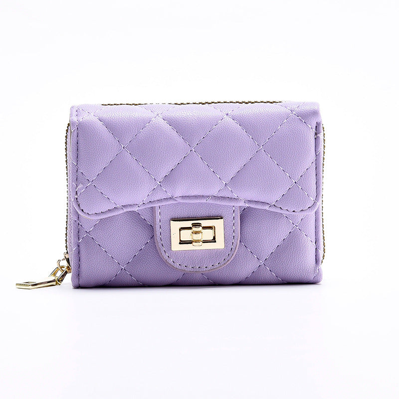 Women's Small Short Fashion Diamond Style Classic Purses