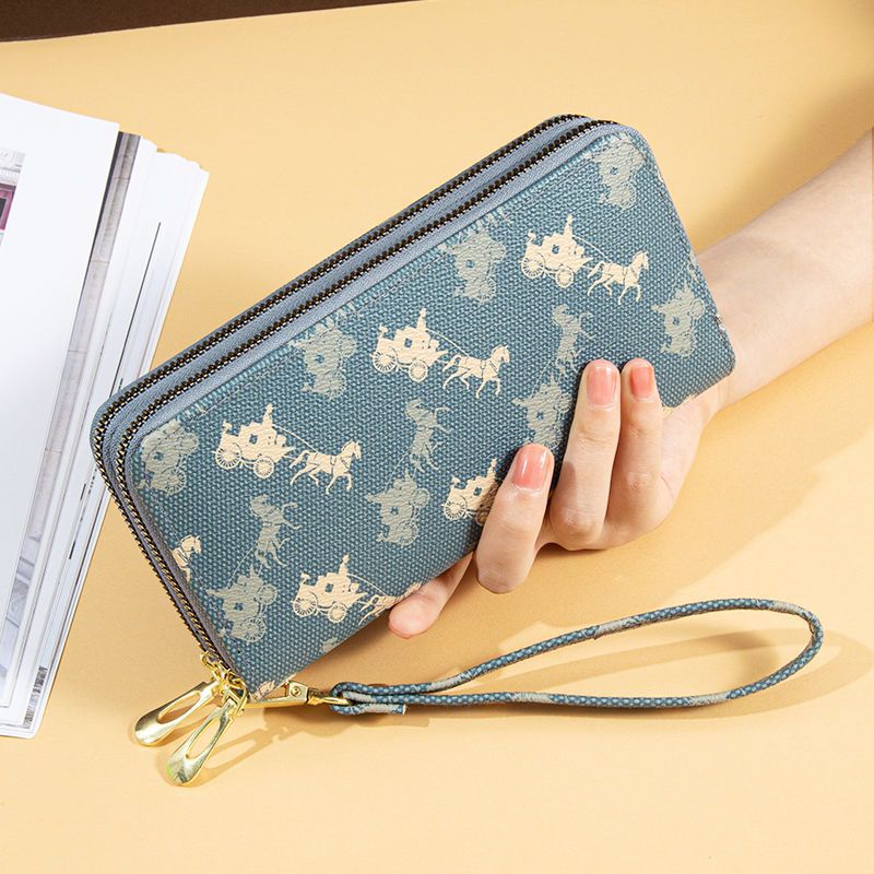 Pochette mère longue Design pour femmes, portefeuilles polyvalents pour dames