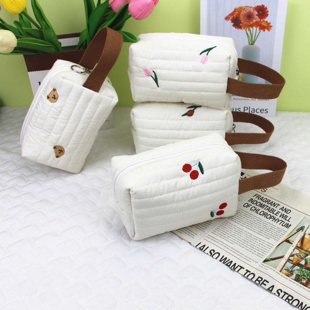 Korean Style Cute Star Moon Bear Heart Large Capacity Cosmetic Bags