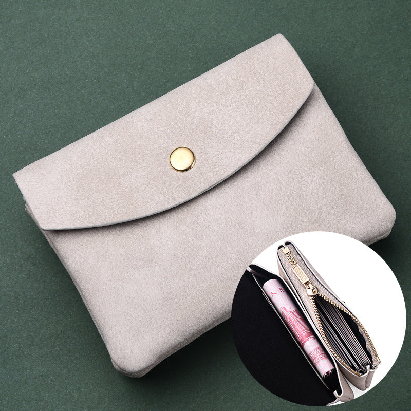 Pochette en cuir souple pour femmes, hommes et petits mini porte-monnaie