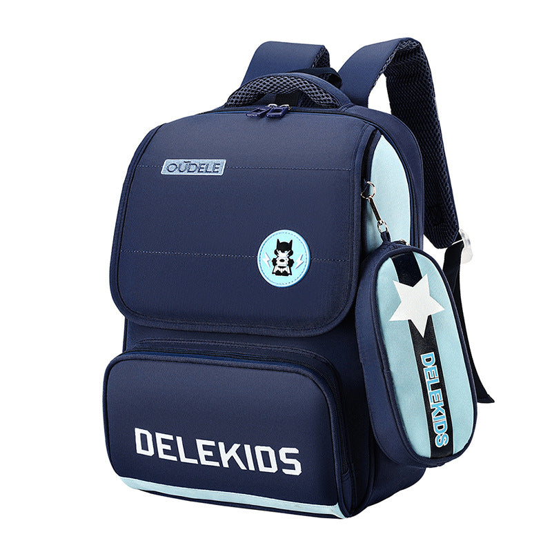 Lightweight Burden Alleviation Breathable Boys Spine Elementary School Students' Schoolbags