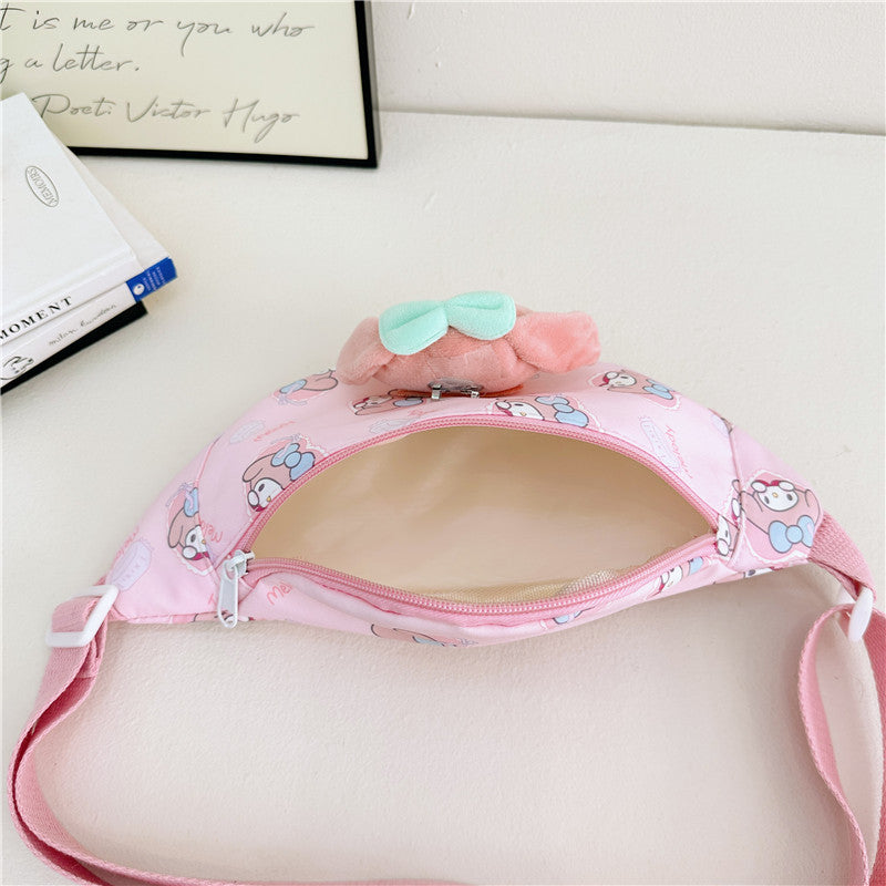 Children's Cartoon Doll Oxford Cloth Pattern Large Children's Waist Packs