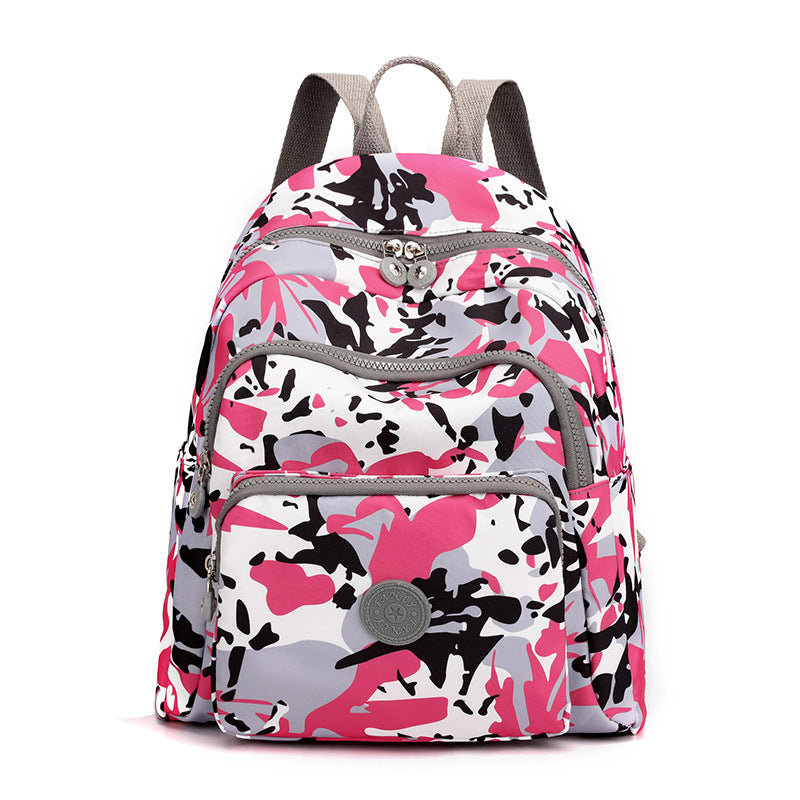 Women's Leisure Nylon Printed Large Capacity Fashion Backpacks