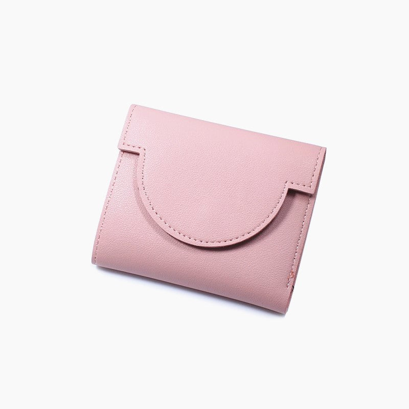 Porte-monnaie pliable et simple pour femmes, court et frais, à la mode