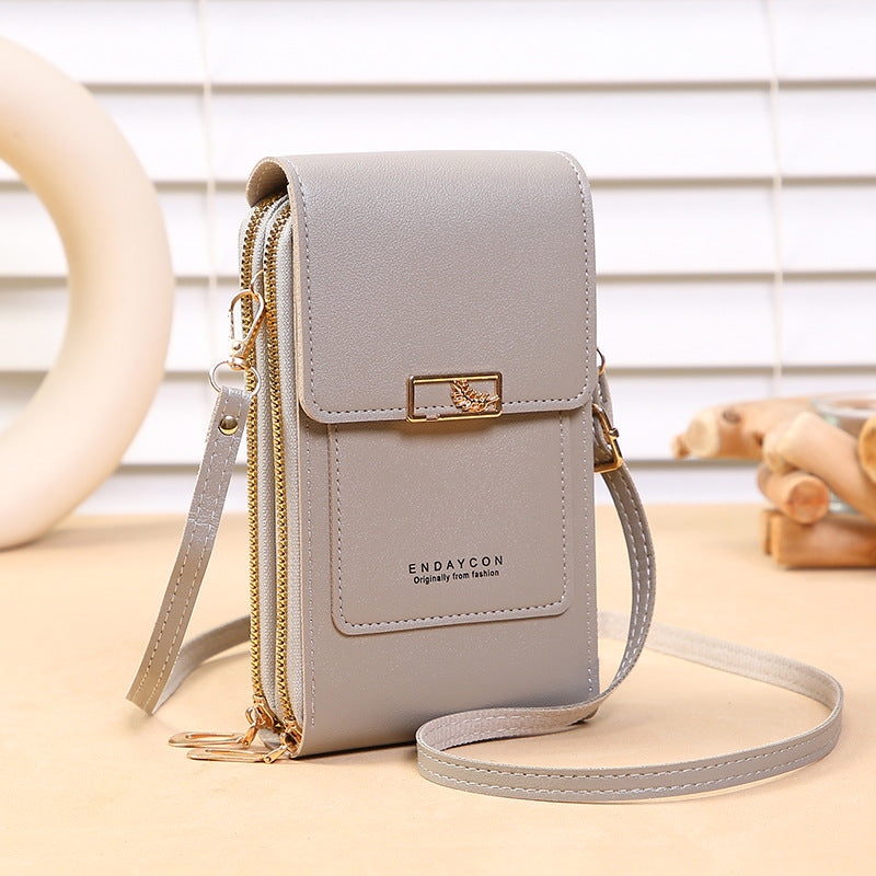 Women's Transparent Touch Screen Trendy Simple Mobile Phone Bags