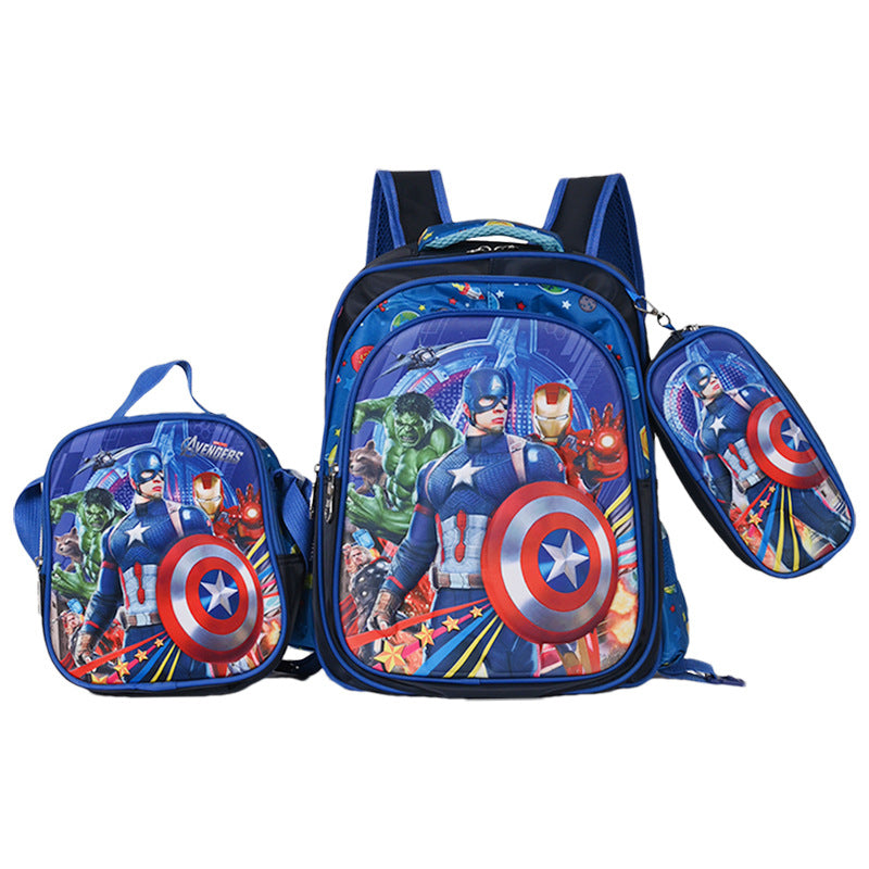 Children's Cartoon Detachable Six-wheel Three-piece Set Elementary School Students' Schoolbags