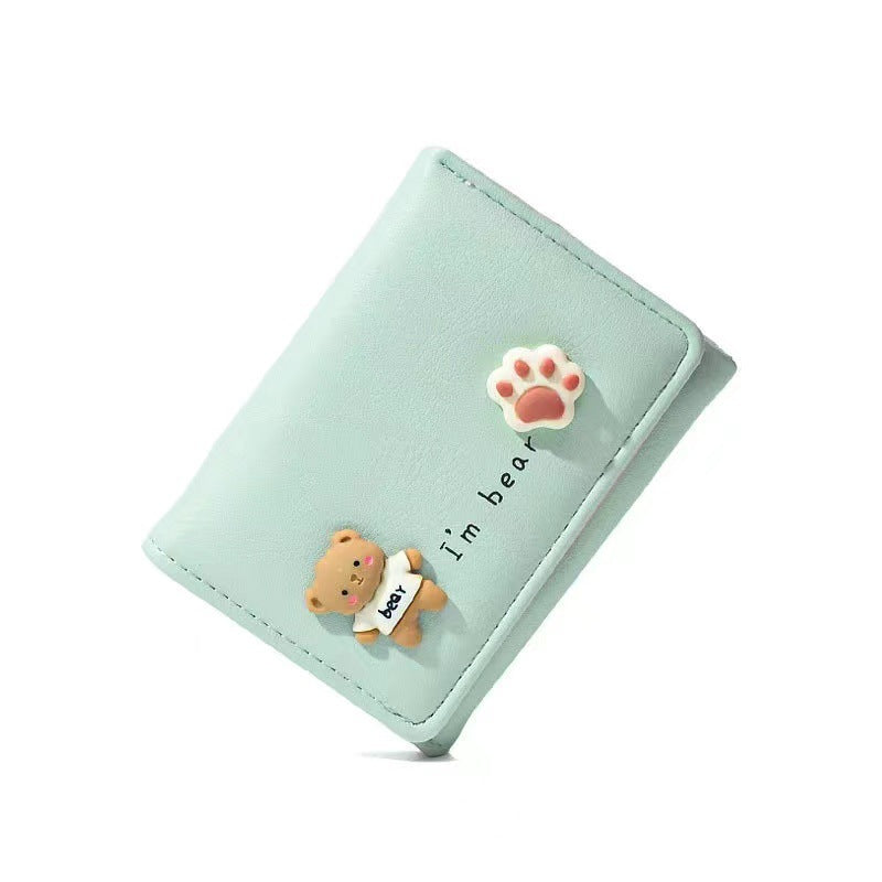 Women's Durable Korean Short Simple Clutch Purses