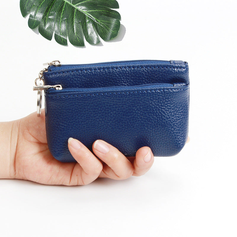 Petite pochette compacte pour femmes, mini porte-monnaie court