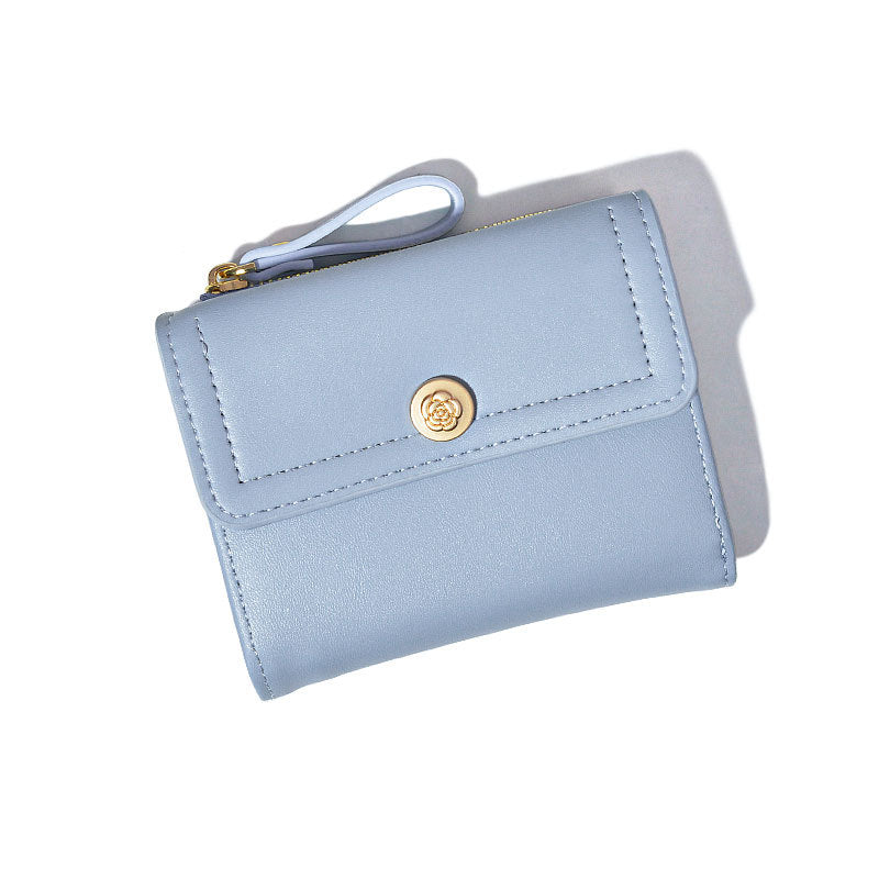 Women's Short Chic Folding Minimalist Credentials Purses