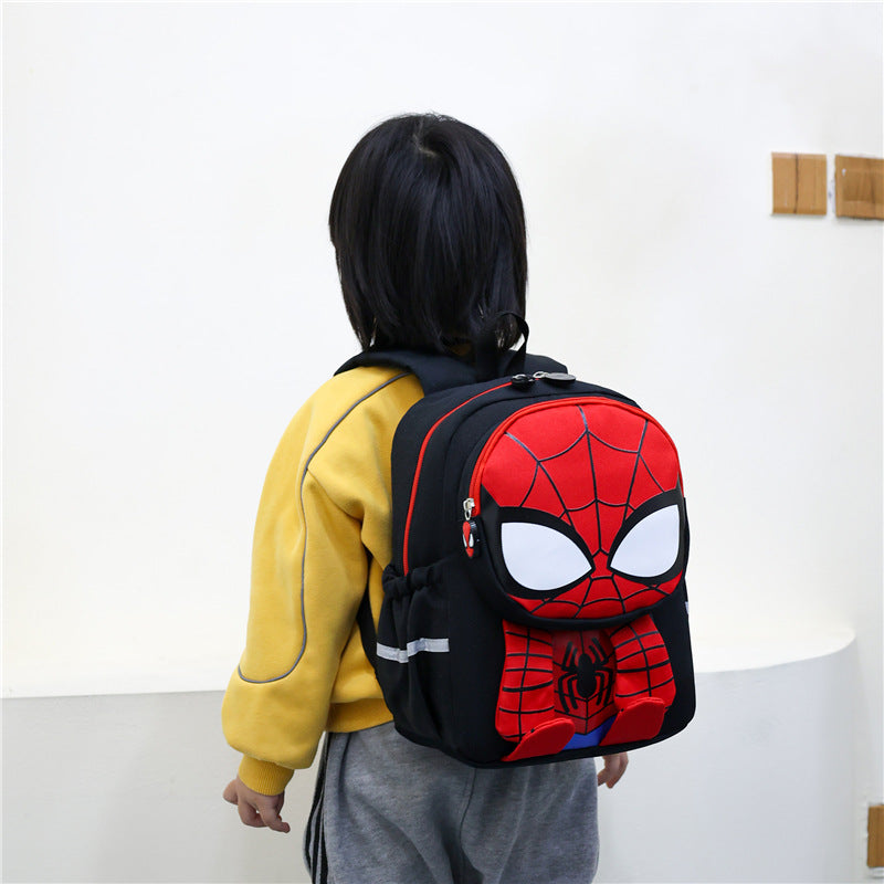 Children's Cute Super Boy Portable Burden Alleviation Children's Backpacks