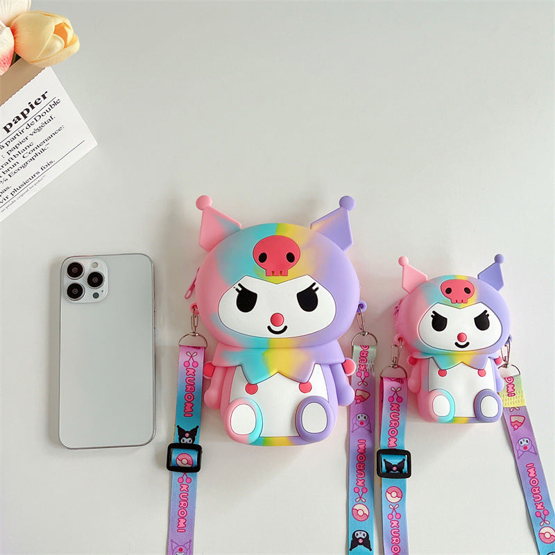 Children's Clow Cartoon Fashion Trend Play Silicone Coin Purses