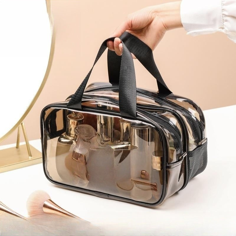 Transparent Large Capacity Dry Wet Separation Cosmetic Bags