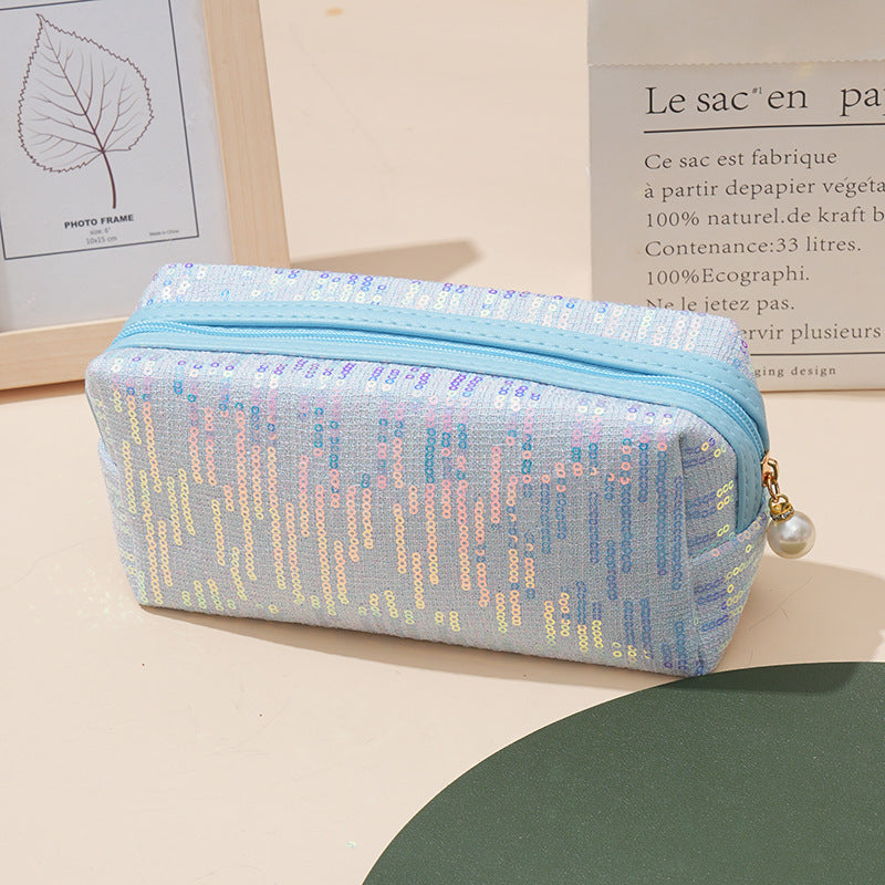 Sequins Classic Style Good-looking Wind Portable Cosmetic Bags