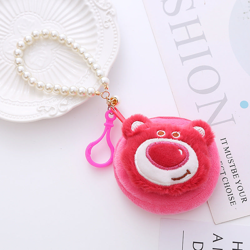 Creative Cartoon Cute Star Plush Earphone Card Holder