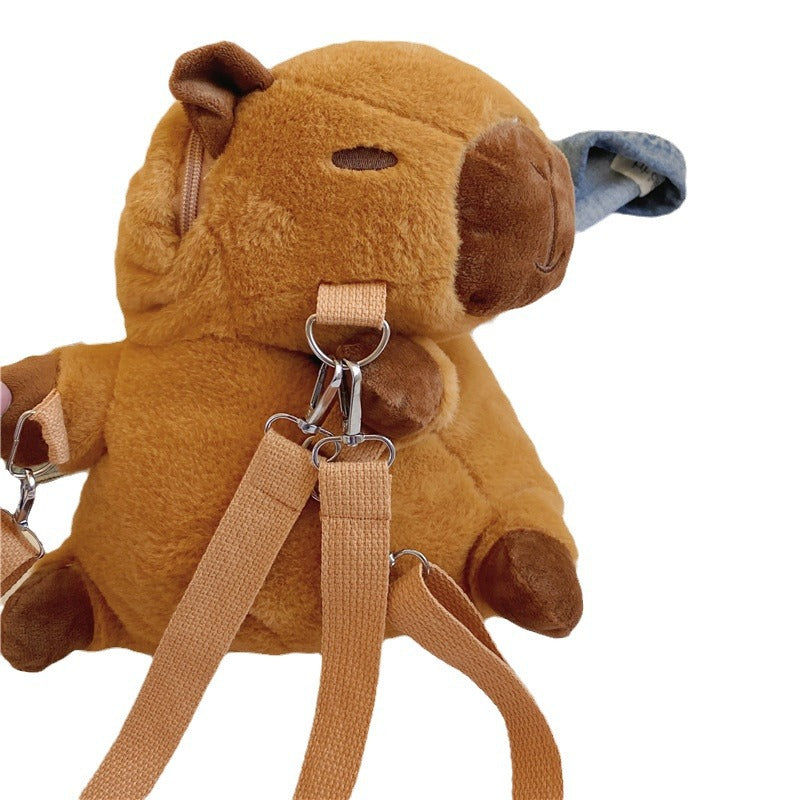 Children's Capybara Plush Cartoon Cute Teenage Dolls Backpacks