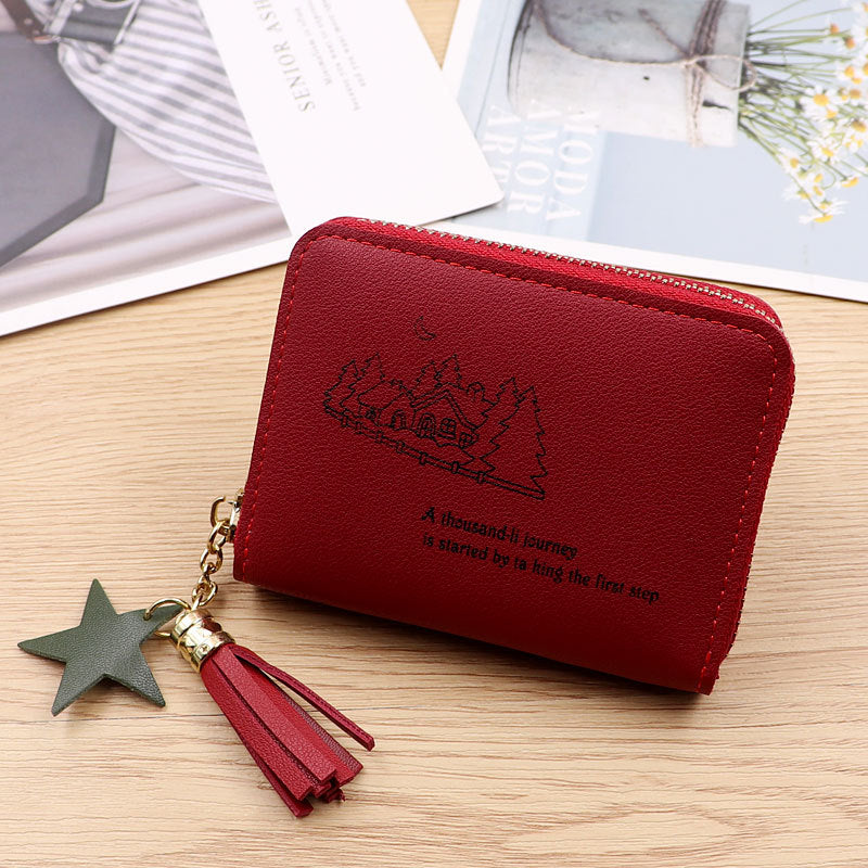 Women's Mini Zipper Pocket Cute Refreshing Simple Niche Coin Purses