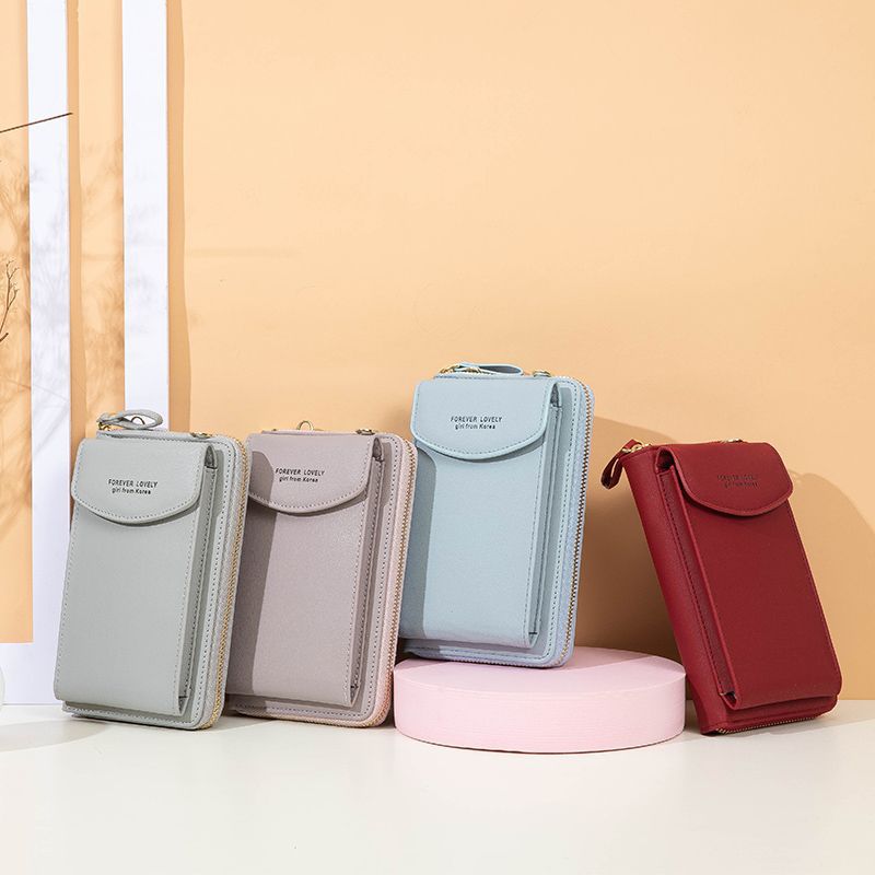 Sacs pour téléphone portable souples à la mode et simples à pression magnétique pour femmes