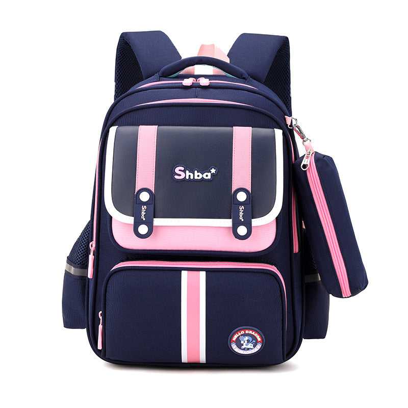 Children's Primary Grade Lightweight Burden Alleviation Spine Elementary School Students' Schoolbags