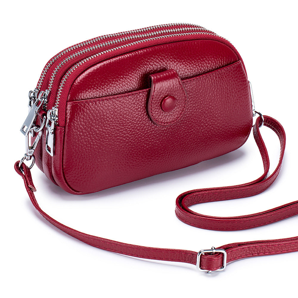 Women's Leather Small Large Capacity Fashion Mobile Crossbody Bags