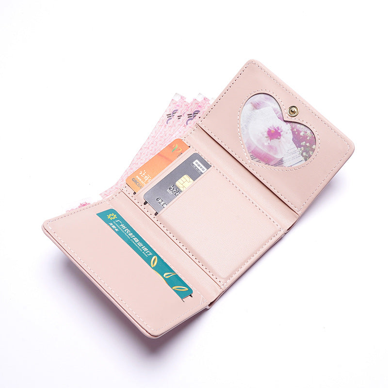 Women's Korean Style Multiple Slots Cat Short Ladies Wallets