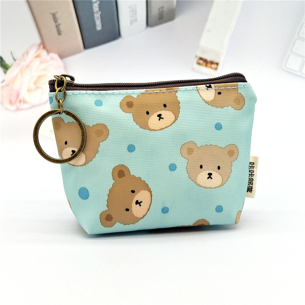 Women's Film Printed Cartoon Sier Sundries Storage Coin Purses