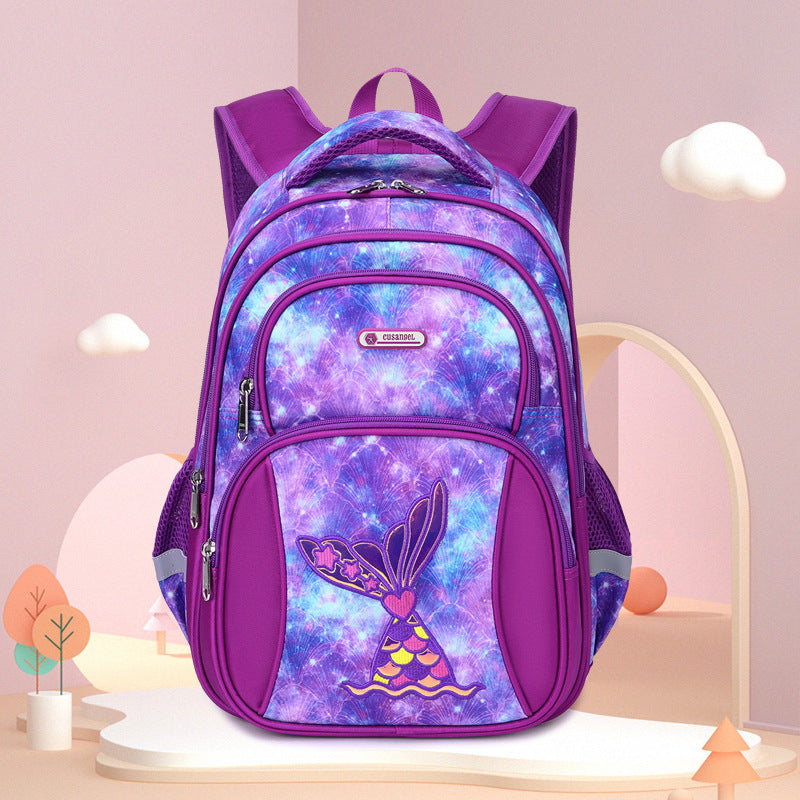 New Primary Large Capacity Unicorn Mermaid Elementary School Students' Schoolbags