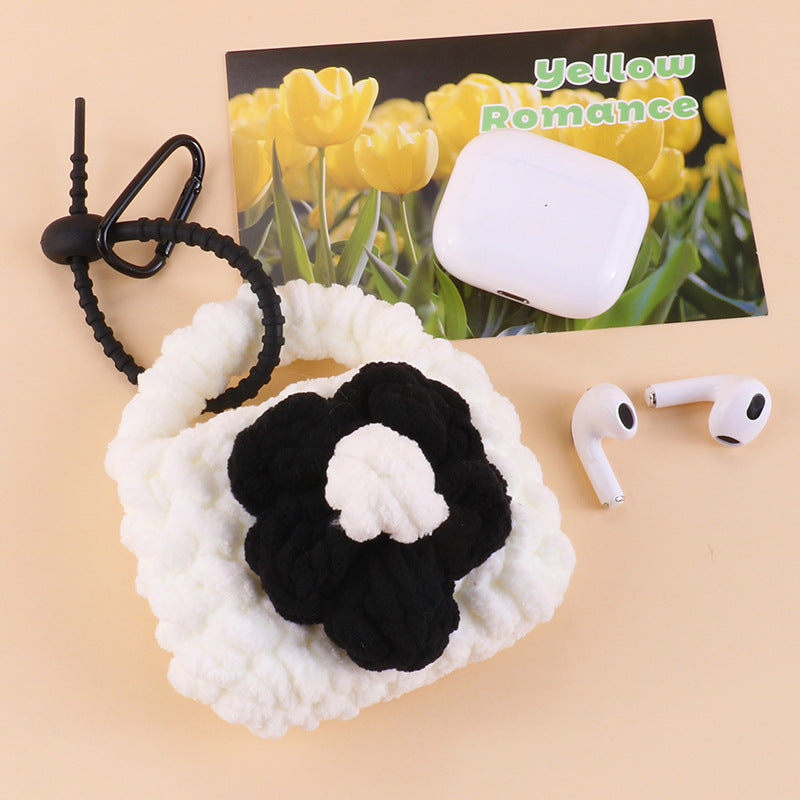 Knitted Earphone Sleeves Apple Protective Female Coin Purses