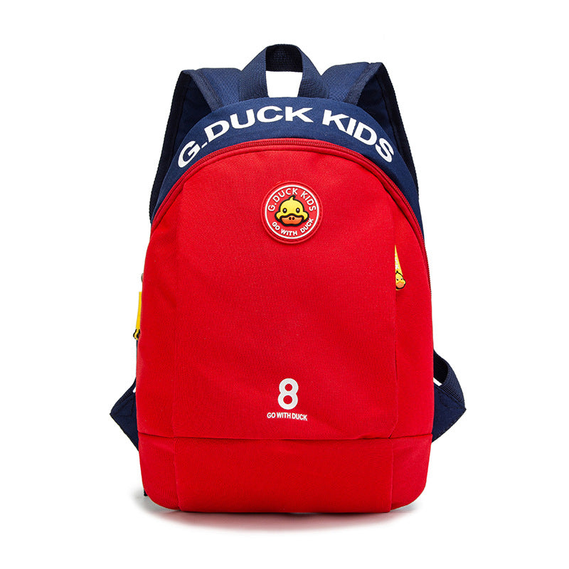 Children's Slouchy Fashion Duck Primary Printing Elementary School Students' Schoolbags