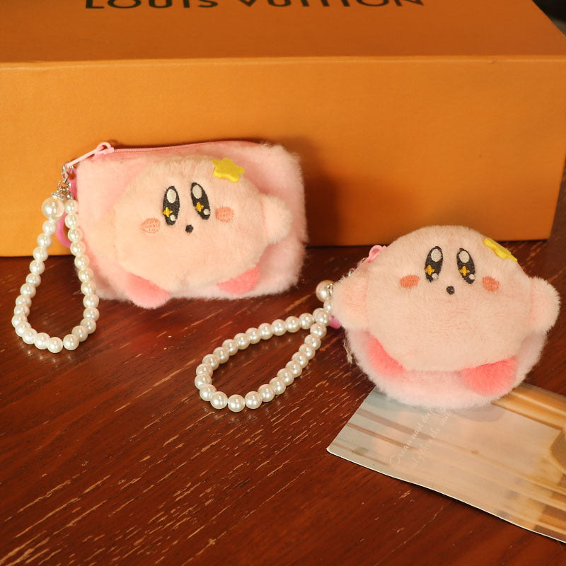 Cute Heart Pink Zipper Earphone Mini Coin Purses