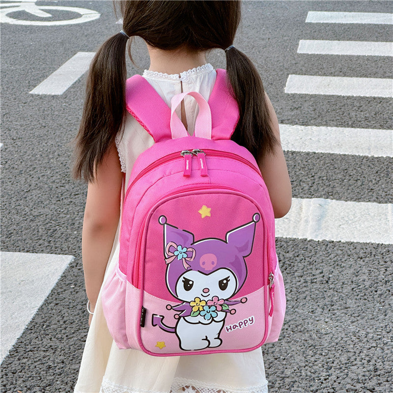 Children's Cartoon Cute Clow Portable Burden Alleviation Kindergarten School Bags