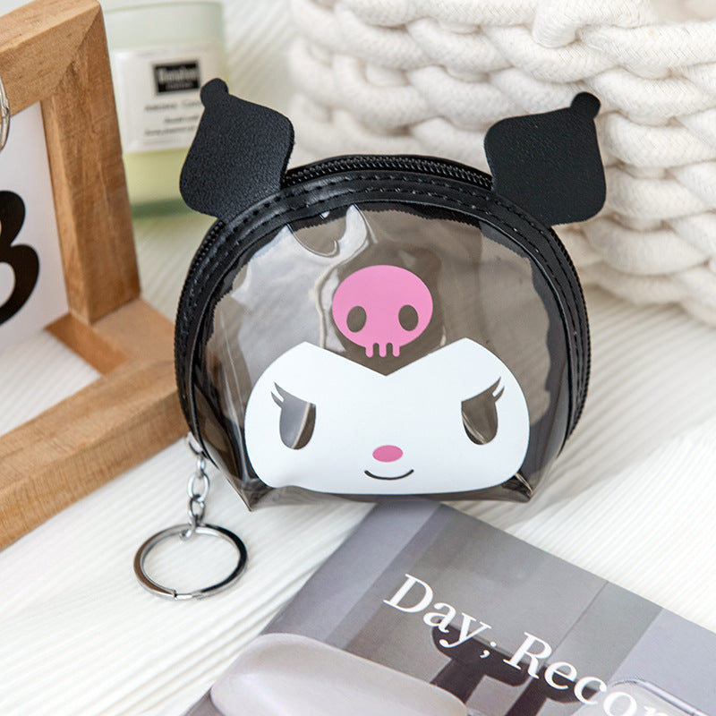 Portable Small Size Big Ear Dog Clow Coin Purses