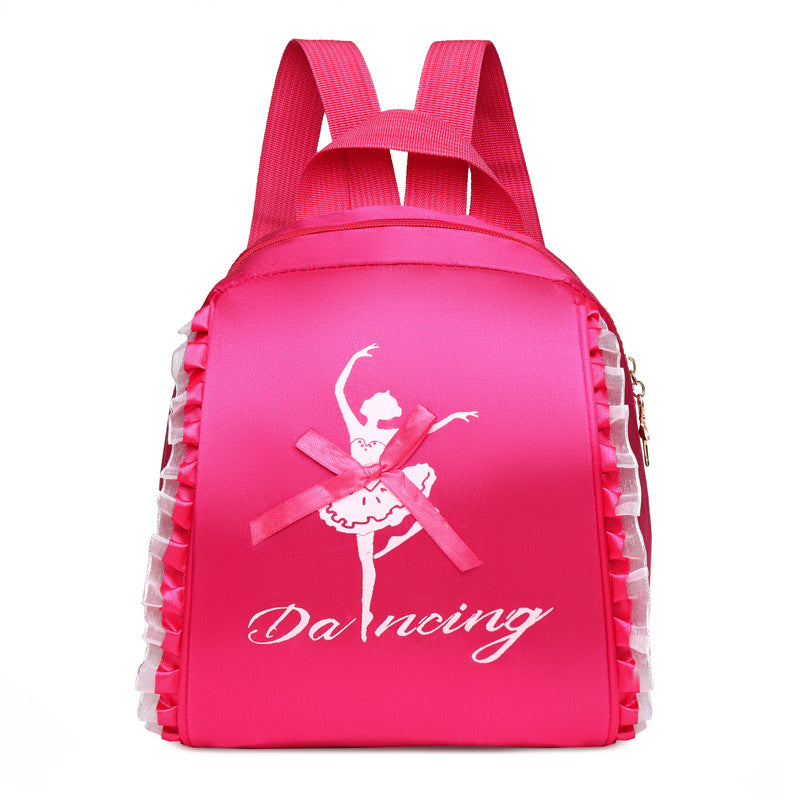 Children's Double Latin Ballet Embroidery Printing Princess Backpacks