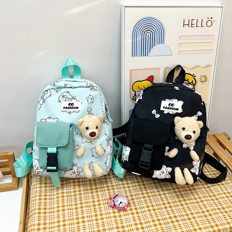 Poupée ours de Style coréen pour enfants, sacs à dos légers à la mode pour enfants