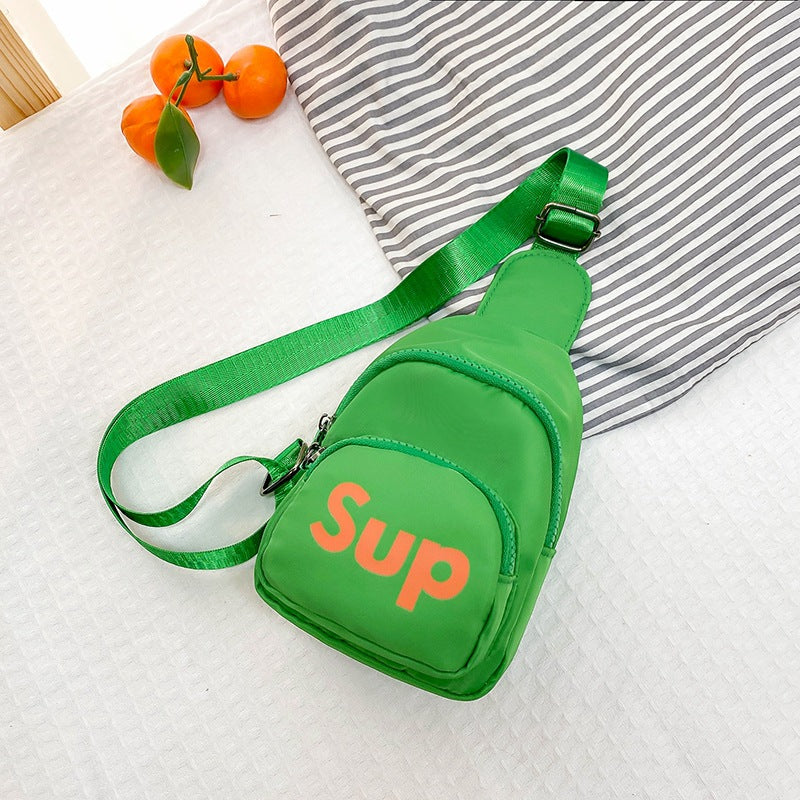 Children's Cute Korean Cartoon Nylon Change Snack Children's Waist Packs