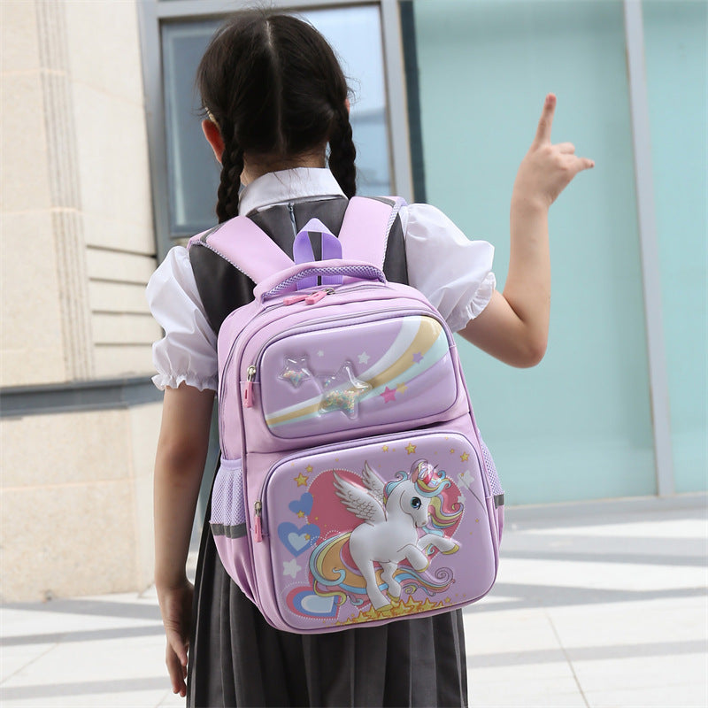 Children's Cartoon Hard Shell Boys Large Capacity Elementary School Students' Schoolbags