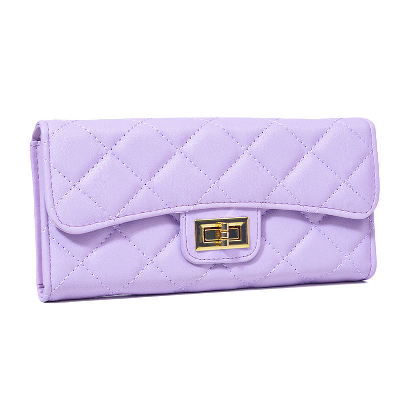 Women's Korean Online Classic Style Rhombus Long Ladies Wallets