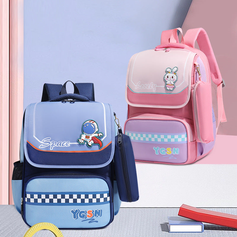 Primary Grade Large Capacity Strap Pencil Elementary School Students' Schoolbags