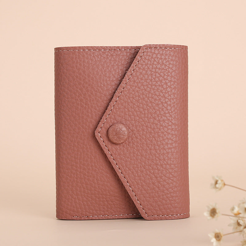 Women's Classic Simple Leather Small Three-in-one Ladies Wallets