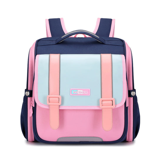 Children's Horizontal British Style Spine Protection Large Elementary School Students' Schoolbags