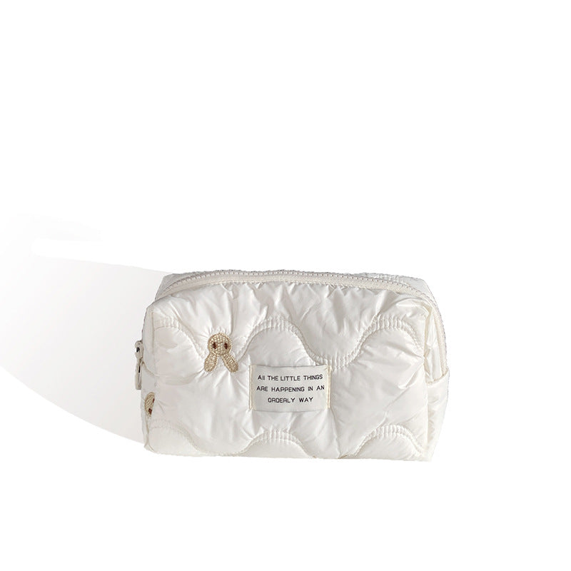 Large Capacity Embroidered Rabbit Portable Storage Cosmetic Bags