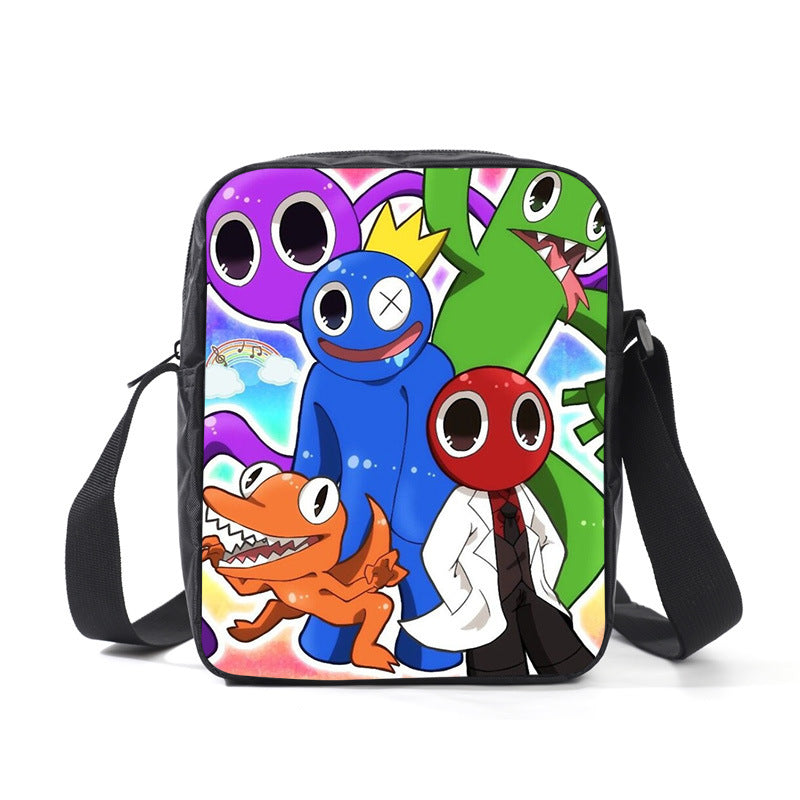 Rainbow Friends Cartoon Three-piece Primary Secondary Backpacks